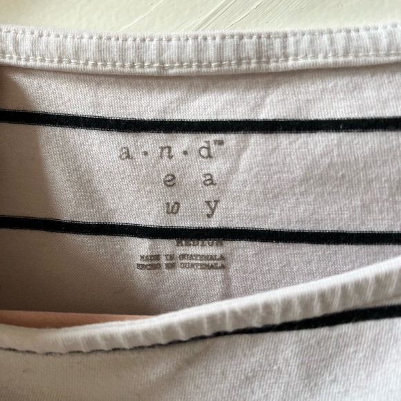 Fitted Striped Quarter Sleeve Shirt - Picture 4 of 4